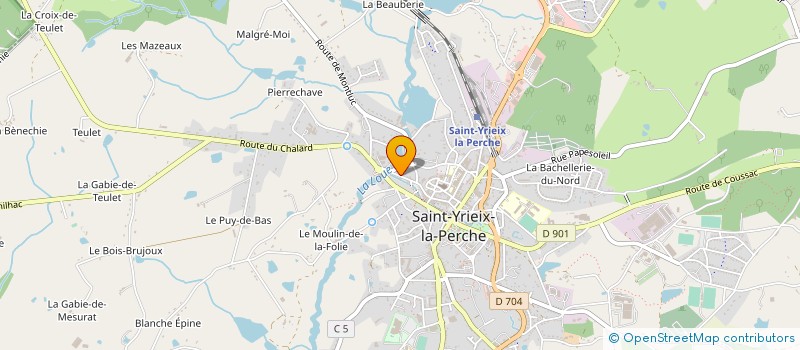 localisation de l'entreprise ALDACHRIS à SAINT-YRIEIX-LA-PERCHE