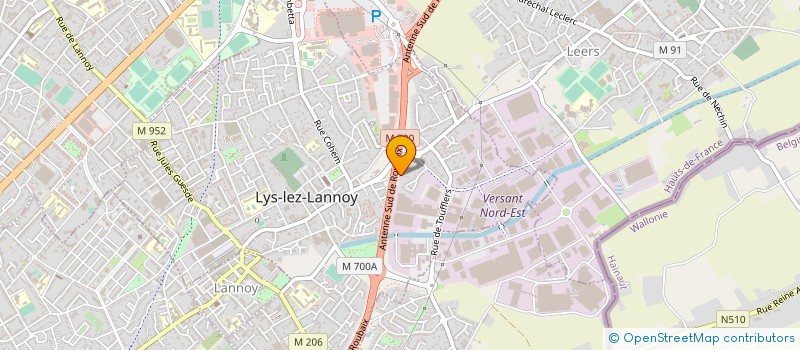 localisation de l'entreprise ALDAEM  LYS-LEZ-LANNOY