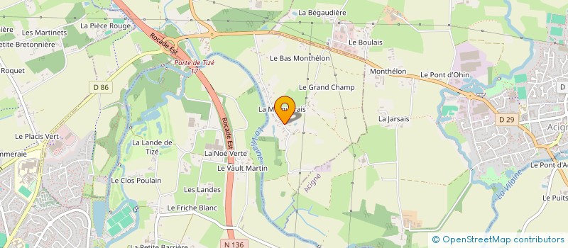 localisation de l'entreprise ALDAMAR  THORIGNE-FOUILLARD