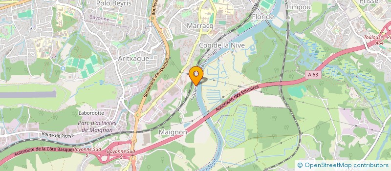 localisation de l'entreprise ALDAPA à BAYONNE