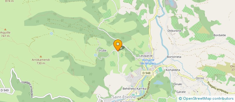 localisation de l'entreprise ALDAPAN  SAINT-ETIENNE-DE-BAIGORRY