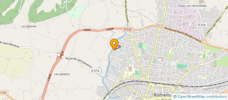 localisation de l'entreprise ALDARAK PRODUCTION  ROMANS-SUR-ISERE