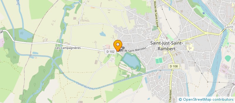 localisation de l'entreprise ALDASO  SAINT-JUST-SAINT-RAMBERT