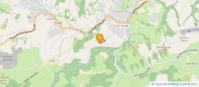 localisation de l'entreprise ALDE  ESPELETTE