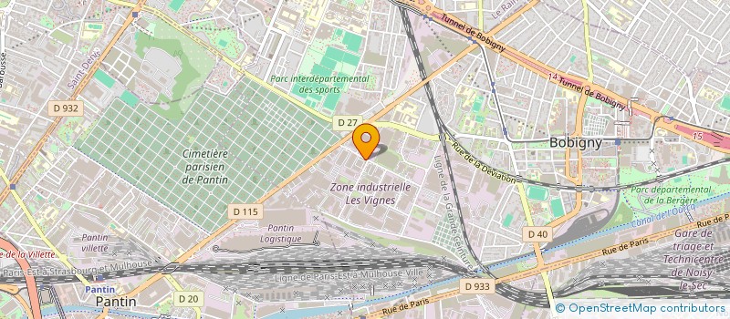 localisation de l'entreprise ALDEBARAN  BOBIGNY