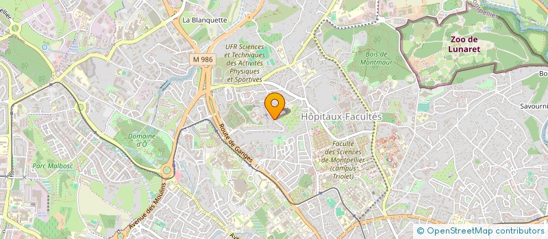 localisation de l'entreprise ALDEBARAN à MONTPELLIER