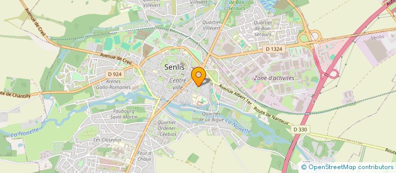 localisation de l'entreprise ALDEBARAN  SENLIS