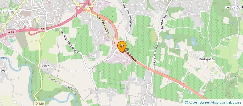 localisation de l'entreprise ALDEBARAN  LES GARENNES SUR LOIRE