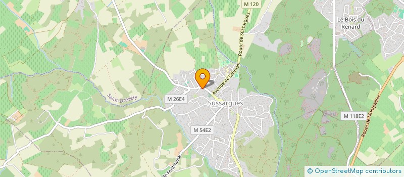 localisation de l'entreprise ALDEBARAN  SUSSARGUES