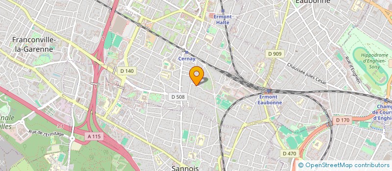 localisation de l'entreprise ALDEBARAN  ERMONT