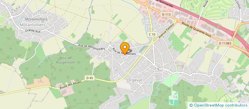 localisation de l'entreprise ALDEBARAN à ORGEVAL