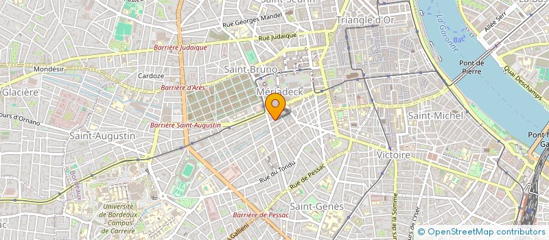 localisation de l'entreprise ALDEBERT VERDIER  BORDEAUX