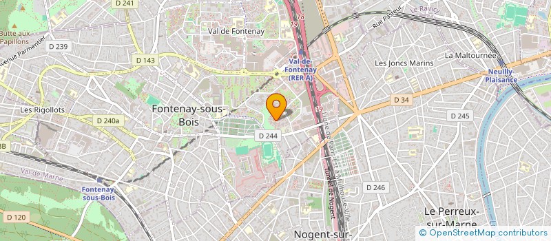 localisation de l'entreprise ALDECO à FONTENAY-SOUS-BOIS