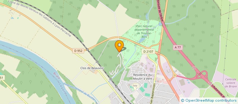 localisation de l'entreprise ALDEIS à BRIARE