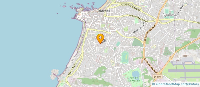 localisation de l'entreprise ALDELAGOEYTE à BIARRITZ