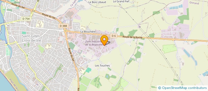 localisation de l'entreprise ALDENE à SAINT-GILLES-CROIX-DE-VIE