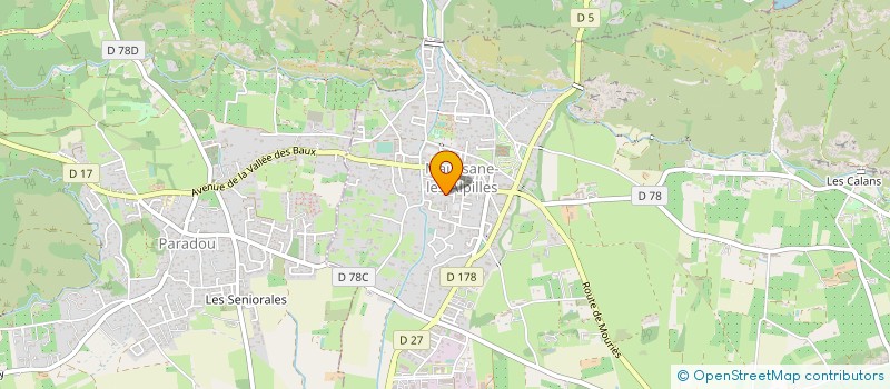 localisation de l'entreprise ALDENTE à MAUSSANE-LES-ALPILLES