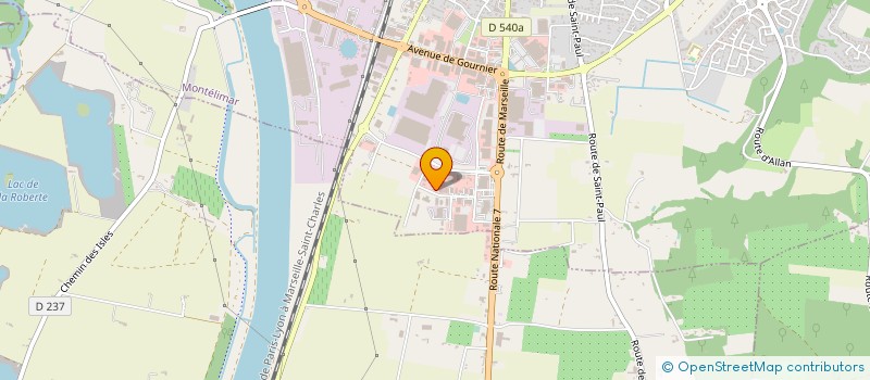 localisation de l'entreprise ALDESIGN à MONTELIMAR