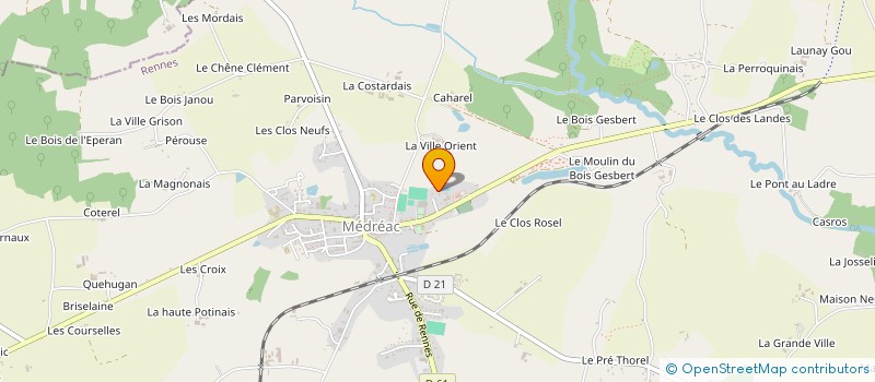 localisation de l'entreprise ALDEVIA à RENNES