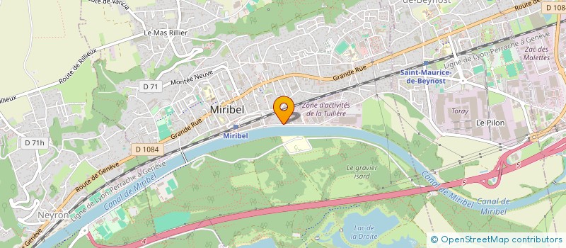 localisation de l'entreprise ALDG à MIRIBEL