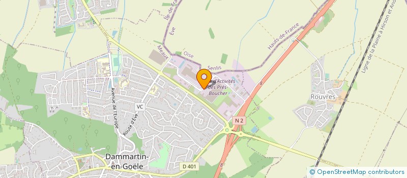 localisation de l'entreprise ALDI CENTRALE D'ACHAT SARL à DAMMARTIN-EN-GOELE