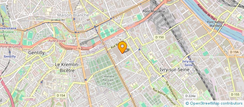 localisation de l'entreprise ALDIMAT CHR à IVRY-SUR-SEINE