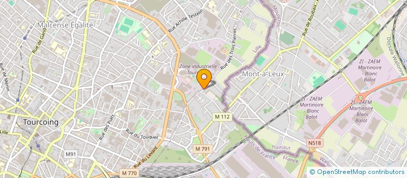 localisation de l'entreprise ALDIMM  TOURCOING