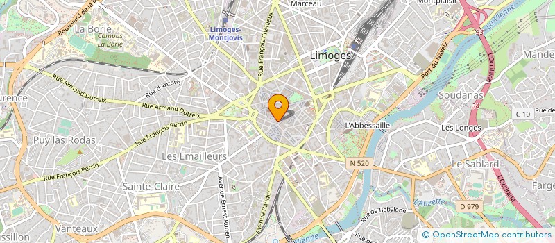 localisation de l'entreprise ALDINVEST à LIMOGES