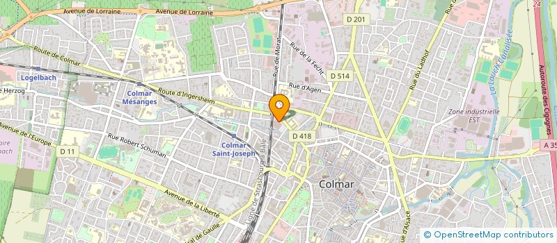 localisation de l'entreprise ALDISCOL à COLMAR