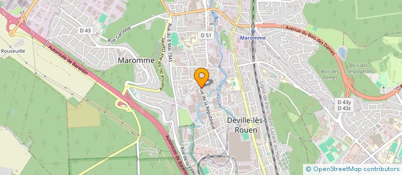 localisation de l'entreprise ALDIVA  DEVILLE-LES-ROUEN