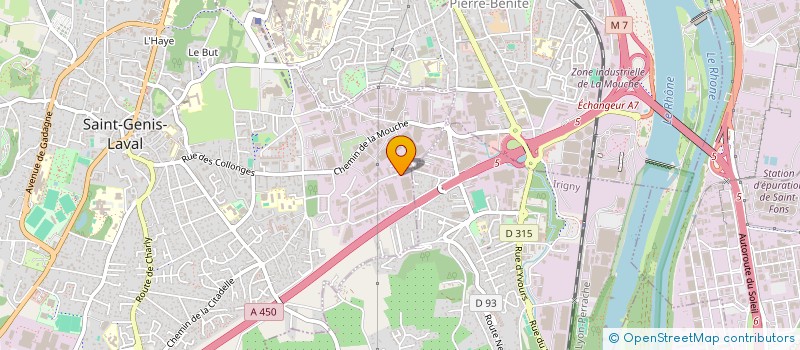 localisation de l'entreprise ALDIVIA à SAINT-GENIS-LAVAL