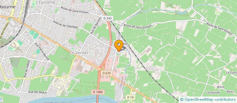 localisation de l'entreprise ALDJ 2I  LIBOURNE