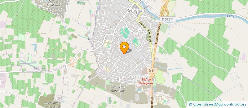 localisation de l'entreprise ALDO  SERIGNAN