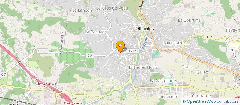 localisation de l'entreprise ALDO ET FILS à OLLIOULES