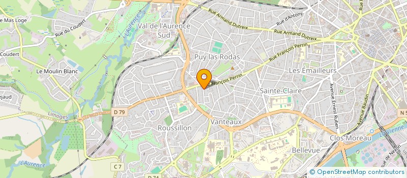 localisation de l'entreprise ALDREM à LIMOGES