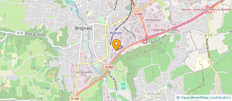 localisation de l'entreprise ALDRIEN à BRIGNAIS