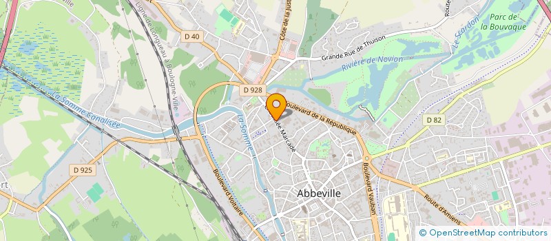 localisation de l'entreprise ALDRINE à ABBEVILLE