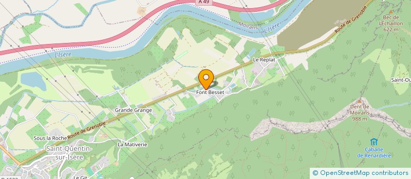 localisation de l'entreprise ALDUVAI à SAINT-QUENTIN-SUR-ISERE