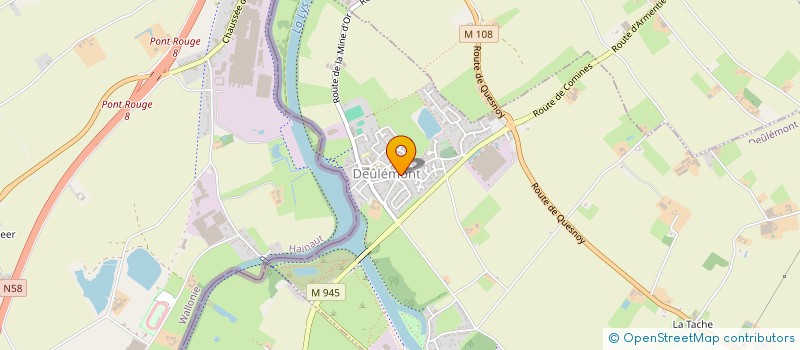 localisation de l'entreprise ALDW ASSOCIATION LOISIRS DEULEMONT WARNETON  DEULEMONT