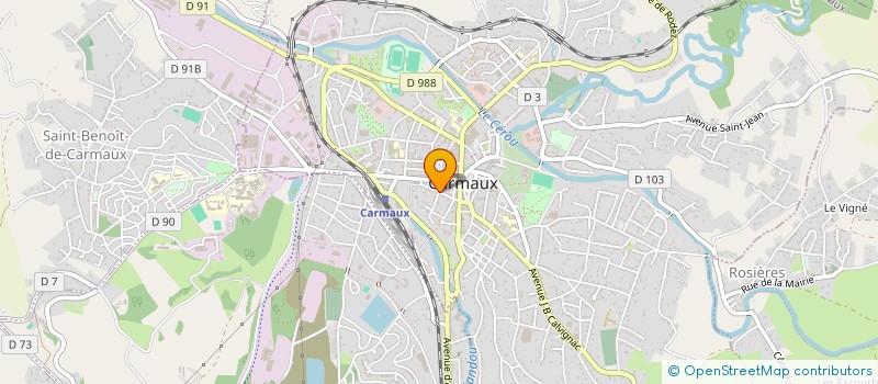 localisation de l'entreprise ALE & HOP  CARMAUX