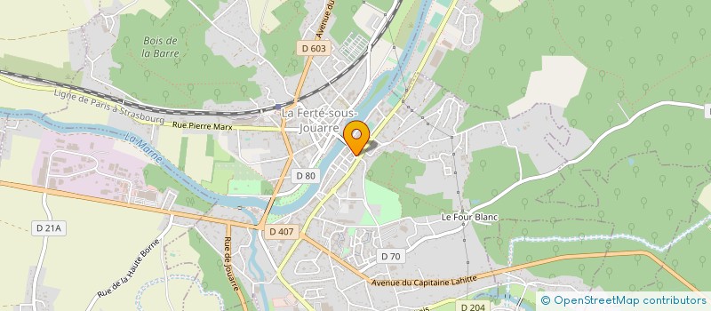 localisation de l'entreprise ALE TEXTILES à LA FERTE-SOUS-JOUARRE