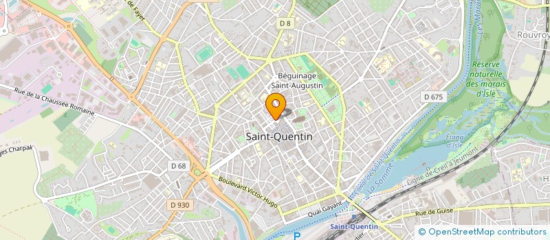 localisation de l'entreprise ALEA à SAINT-QUENTIN