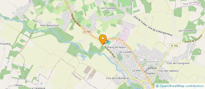 localisation de l'entreprise ALEA  COUR-CHEVERNY