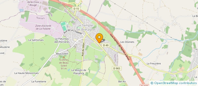 localisation de l'entreprise ALEA  LE TEMPLE-DE-BRETAGNE