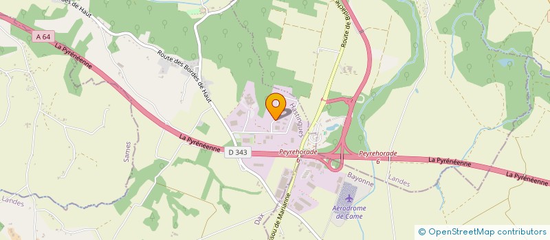 localisation de l'entreprise ALEA  HASTINGUES