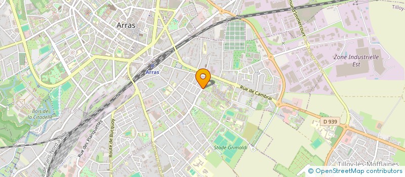 localisation de l'entreprise ALEANE à ARRAS