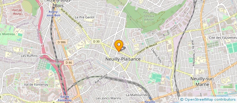 localisation de l'entreprise ALEAS ASSURANCES à NEUILLY-PLAISANCE