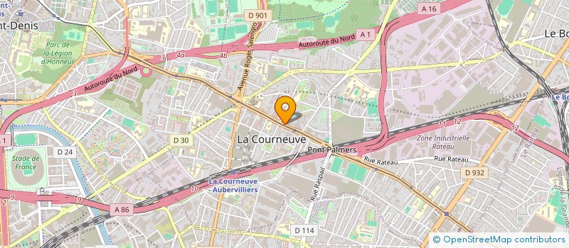 localisation de l'entreprise ALEC à LA COURNEUVE