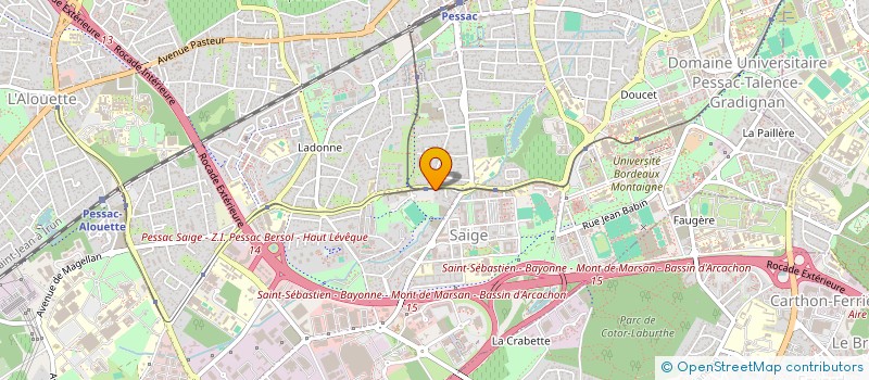 localisation de l'entreprise ALEC  PESSAC