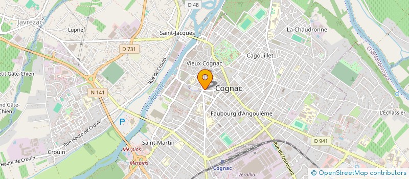 localisation de l'entreprise ALECAM à COGNAC